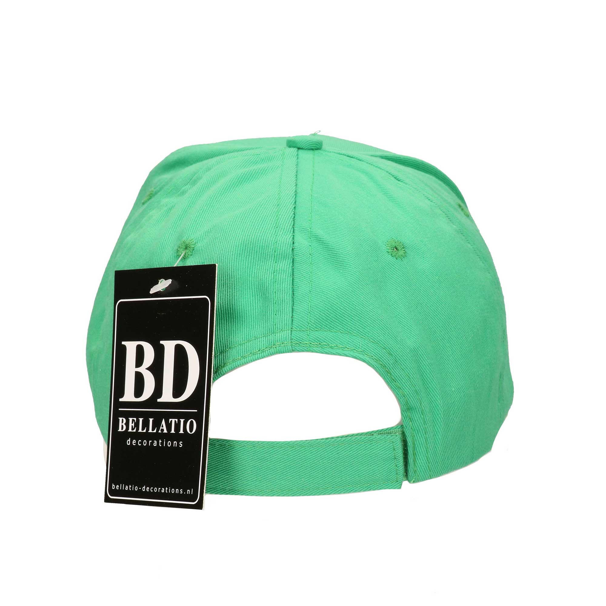 Letter M pet / cap groen voor volwassenen - verkleed / carnaval baseball cap