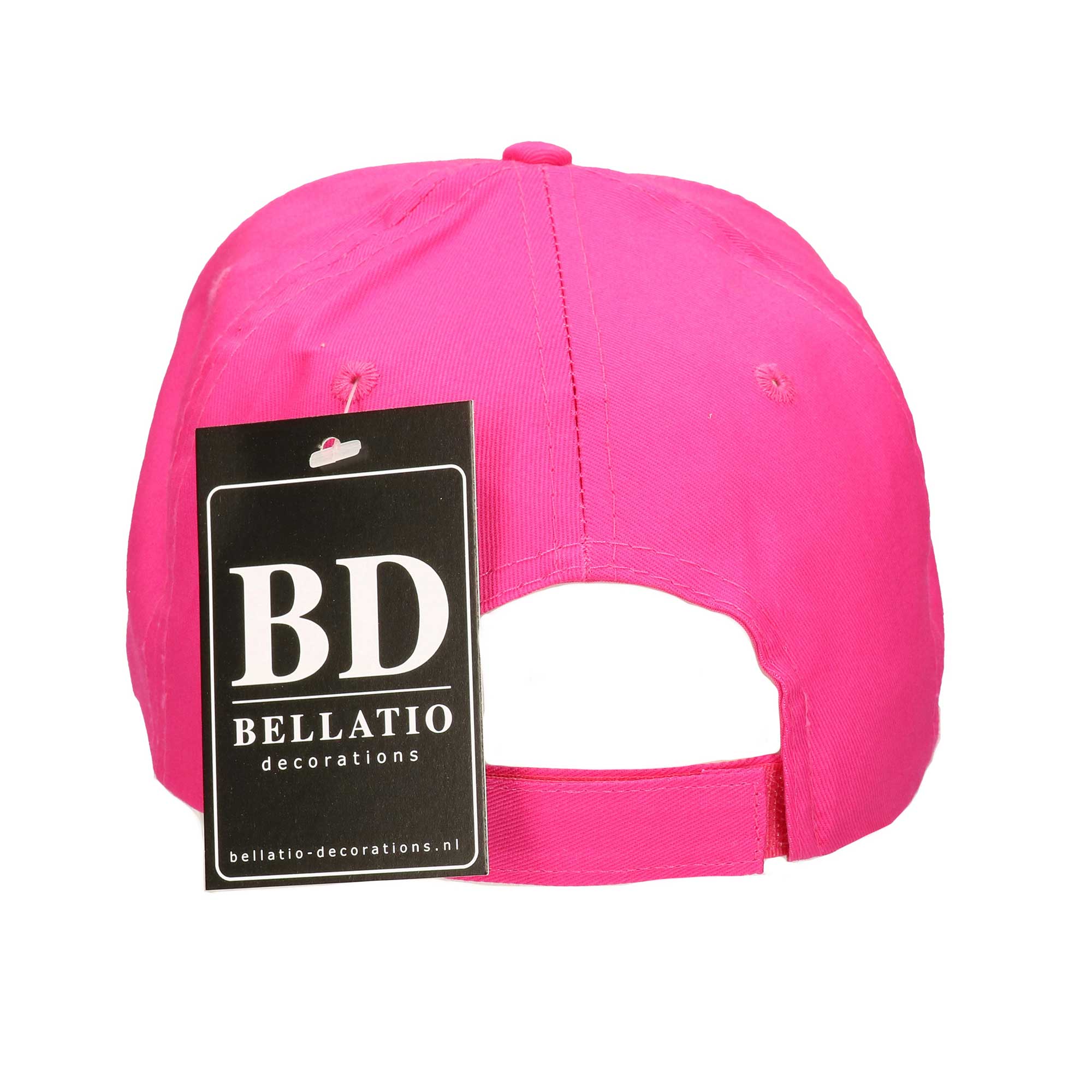 Letter M pet / cap roze voor volwassenen - verkleed / carnaval baseball cap