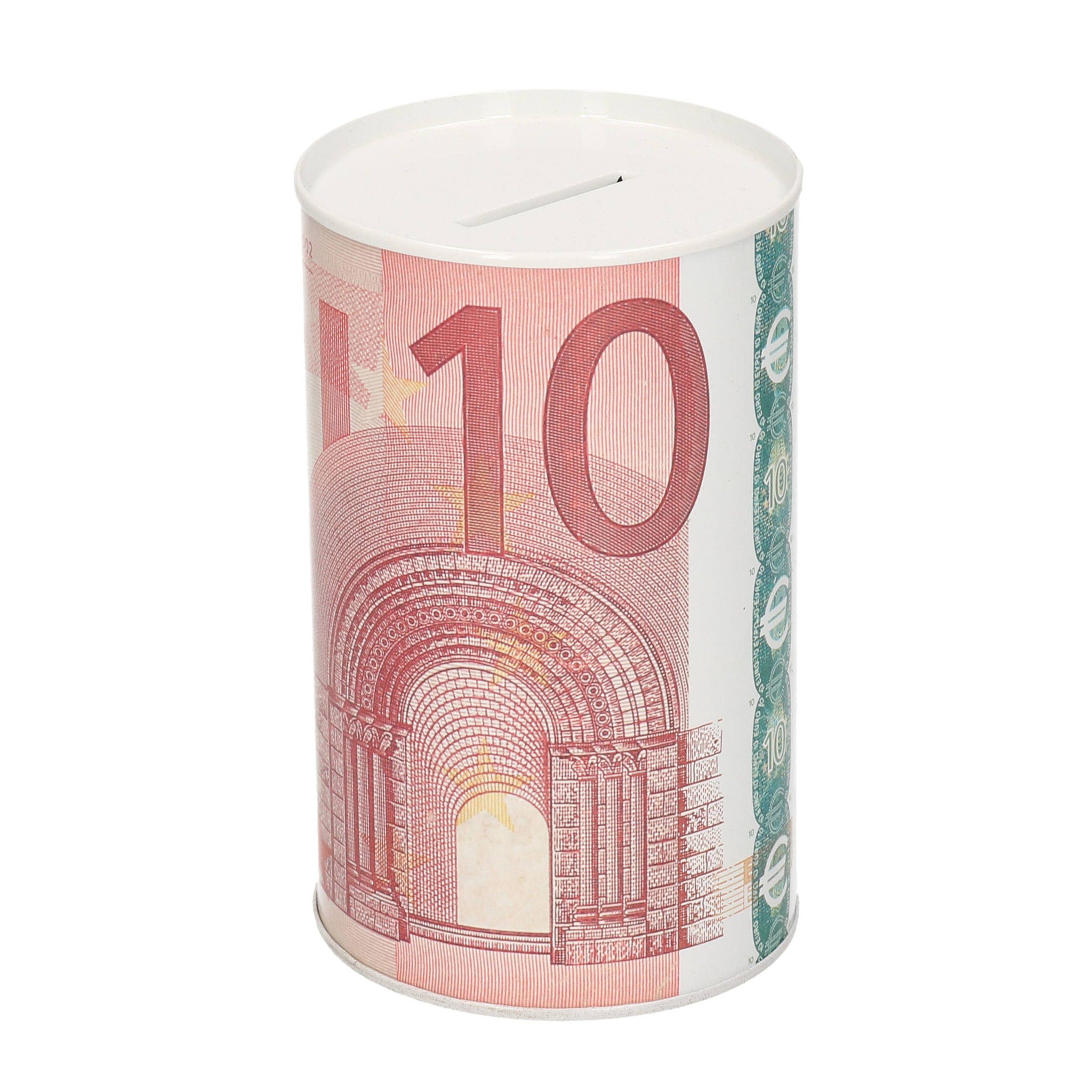 10 eurobiljet spaarpot 13 cm