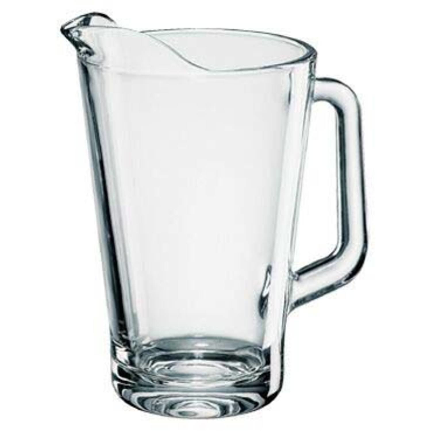 1x Glazen water karaffen-pitchers van 1,8 L Conic