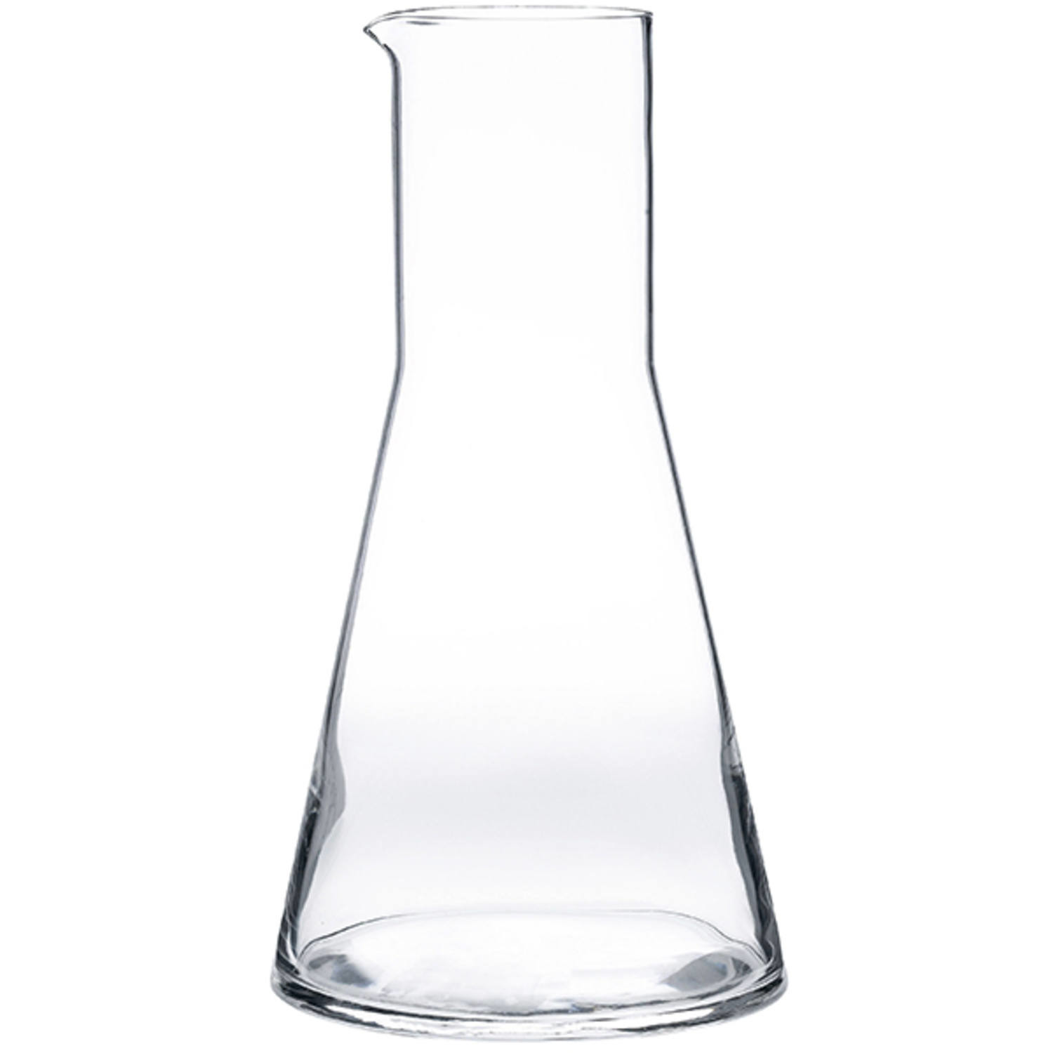 1x Glazen water karaffen van 1 L Conica