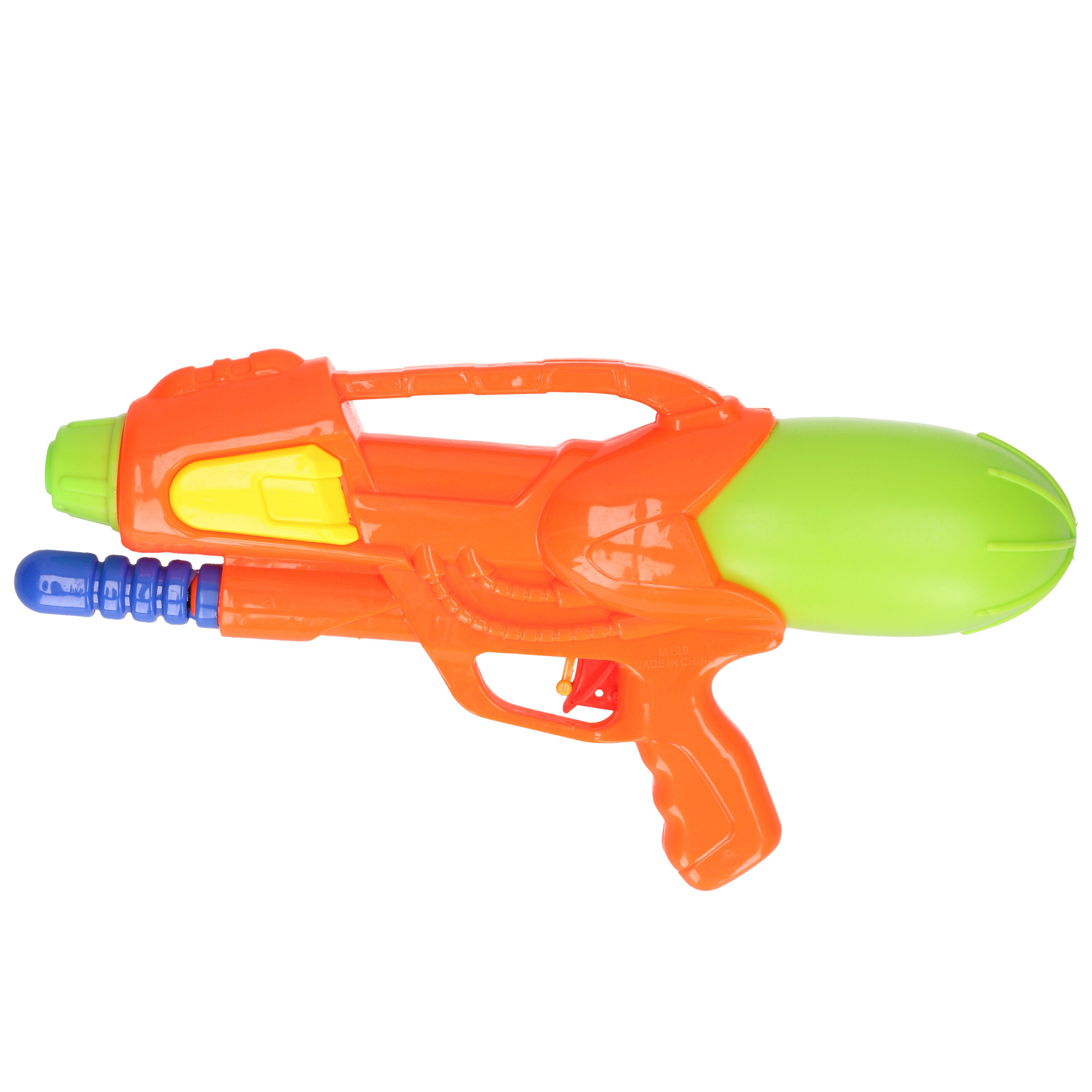 1x Waterpistolen-waterpistool oranje van 30 cm kinderspeelgoed