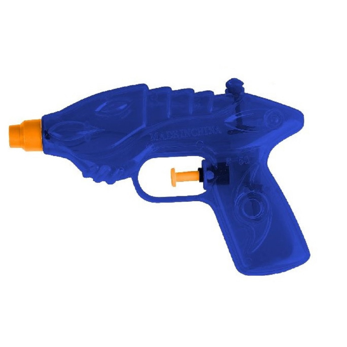 1x Waterpistool-waterpistolen blauw 16,5 cm