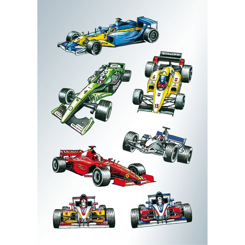 21x Raceauto/formule 1 stickers