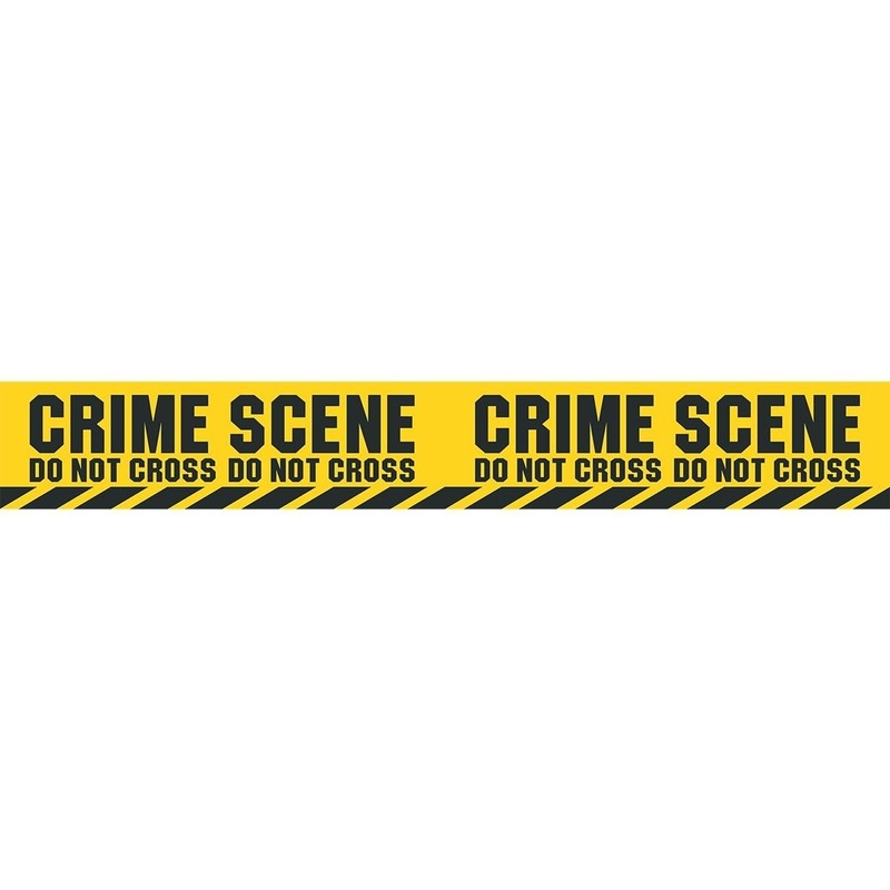 2x Crime Scene afzetlinten/markeerlinten 6 meter
