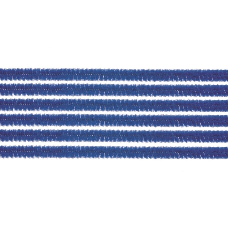 30x chenilledraad blauw 50 cm hobby artikelen