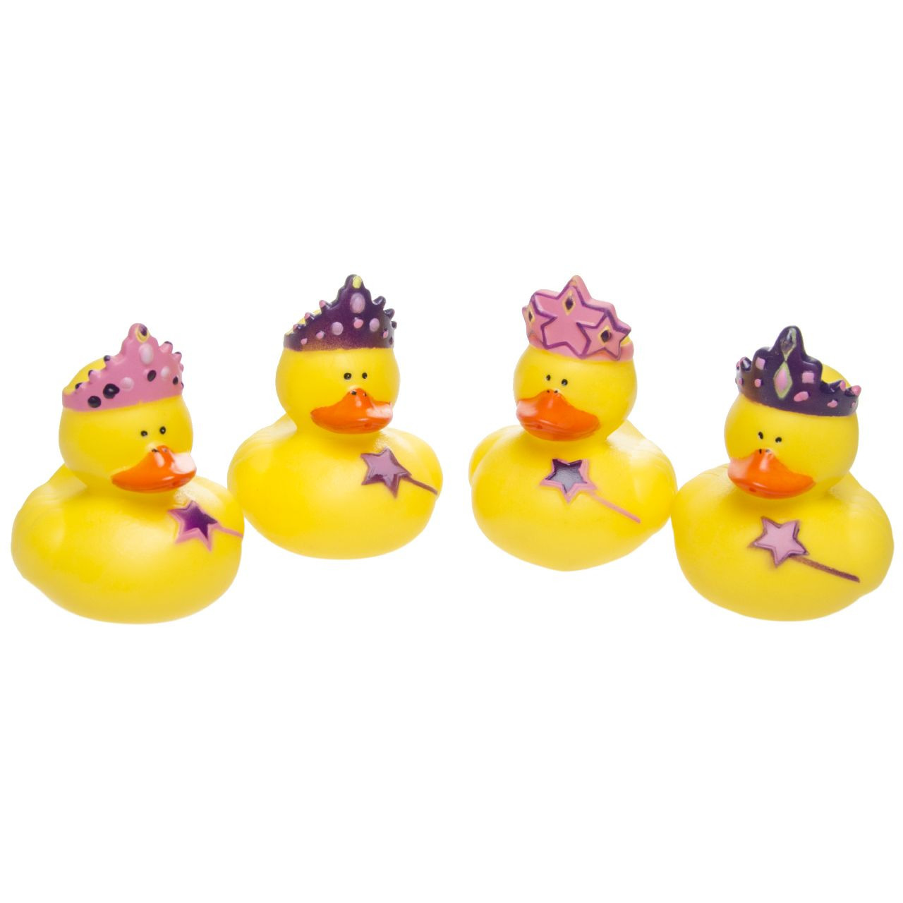 4x Badeendjes prinsessen badspeelgoed 5 cm
