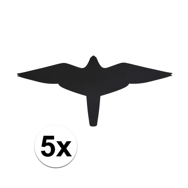 5x Vogel raamstickers-anti inslag stickers valk 14 cm