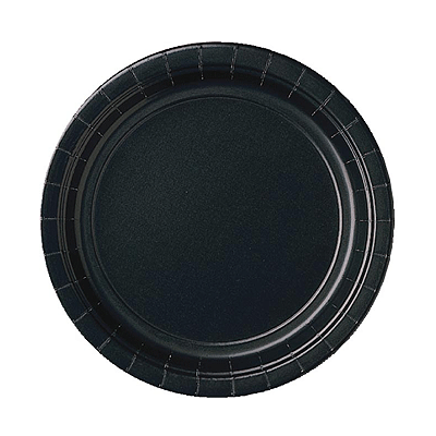 Table set color black 32x plates/32x drinkcups/40x napkins