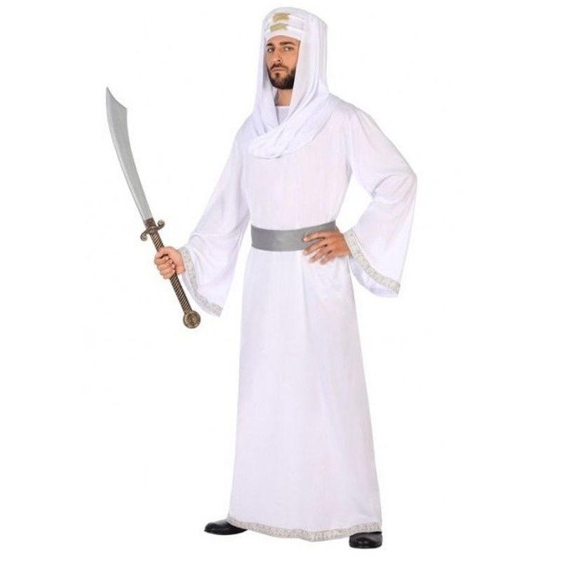 Arabische strijder Hassan verkleed kostuum-gewaad voor heren