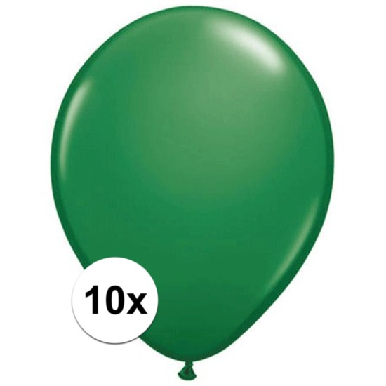 Ballonnen 10 stuks groen Qualatex