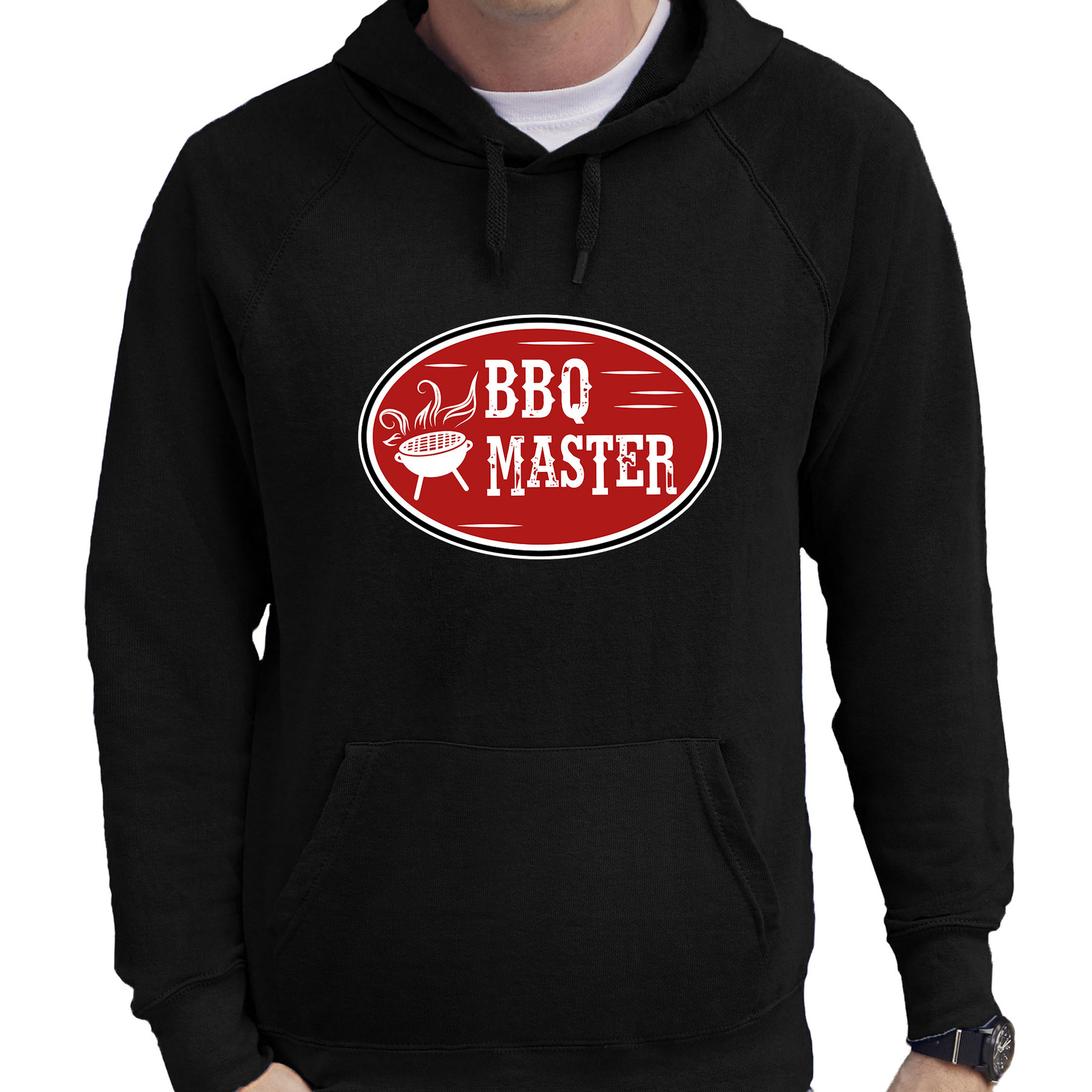 BBQ master cadeau hoodie zwart voor heren