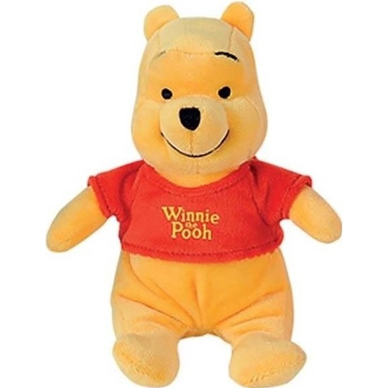 Beren speelgoed artikelen Disney Winnie de Poeh knuffelbeest geel 19 cm
