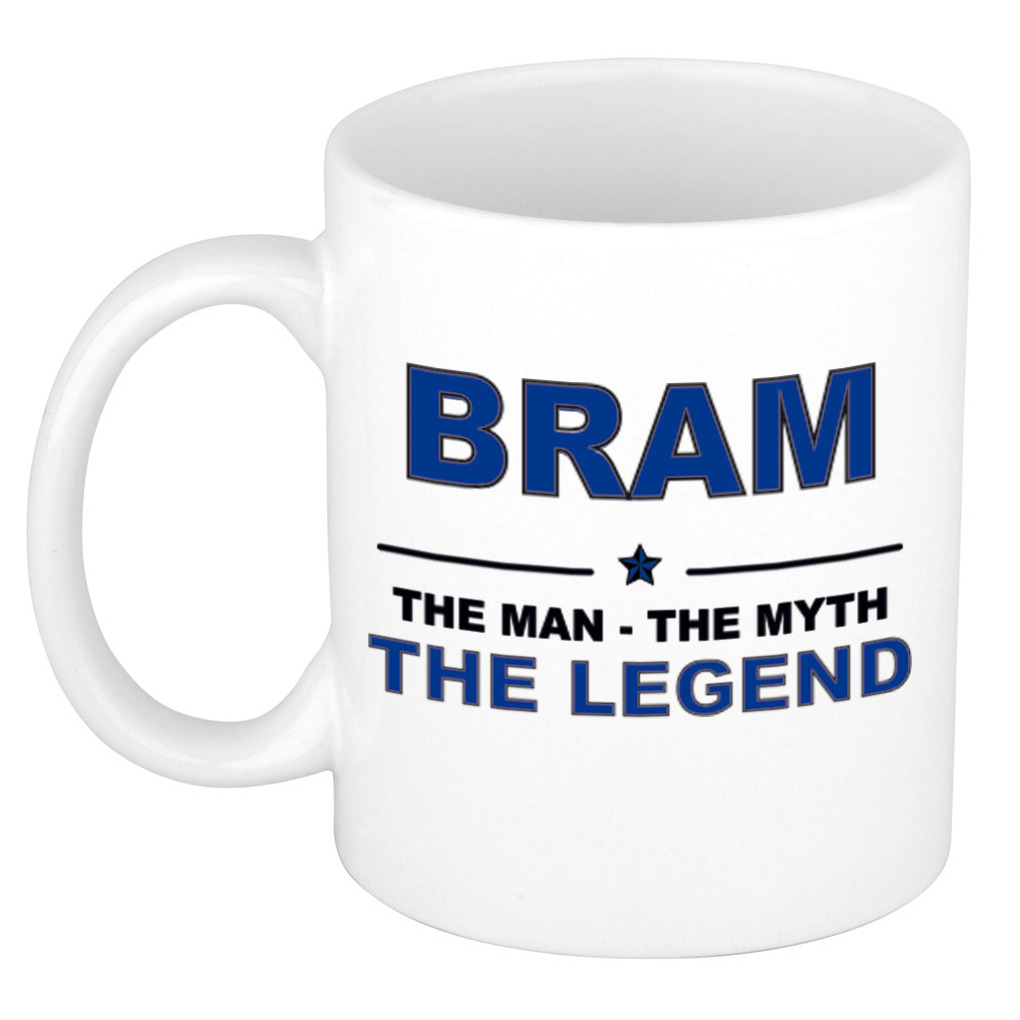 Bram The man, The myth the legend collega kado mokken-bekers 300 ml