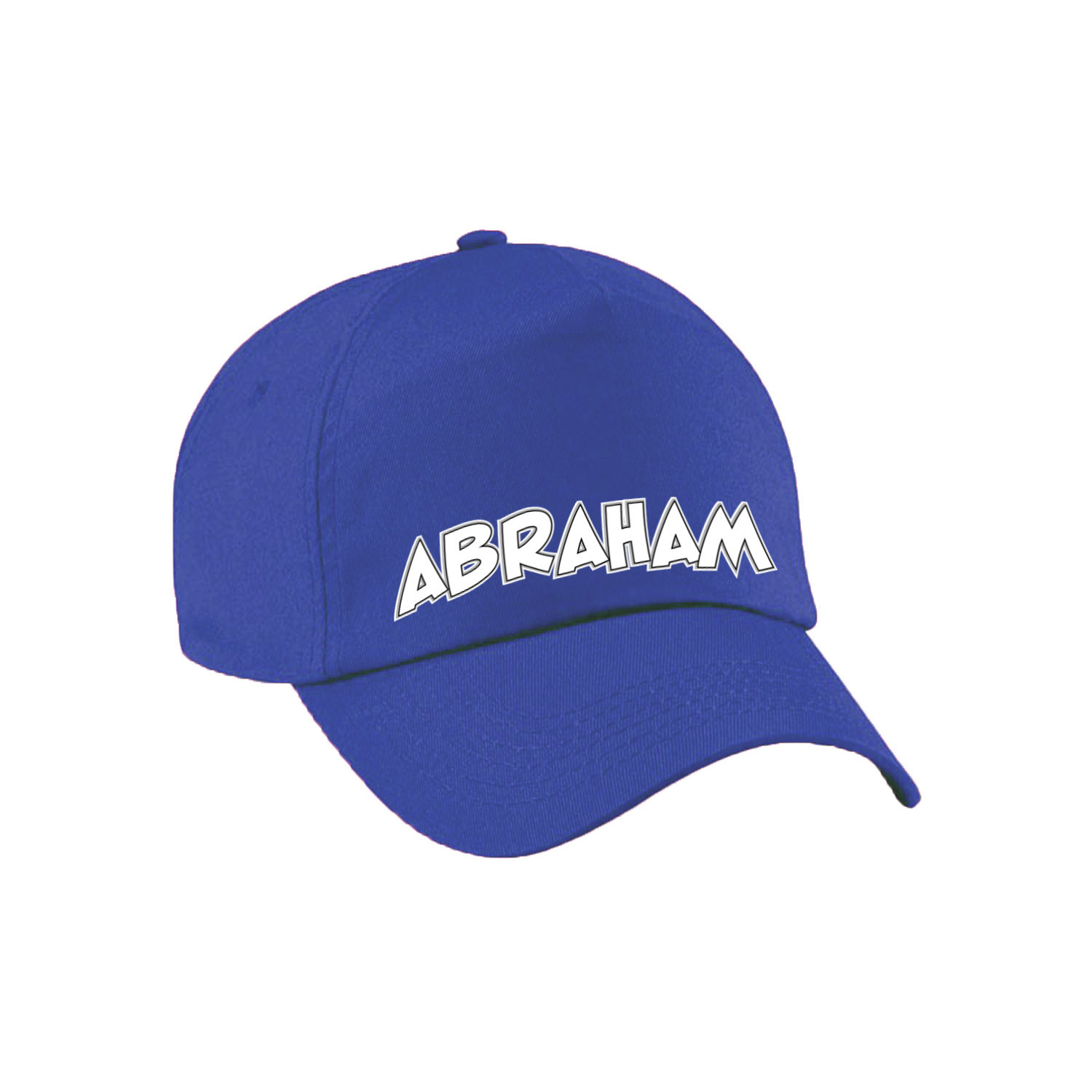 Cadeau pet-cap voor heren Abraham blauw vijftig-50 jaar verjaardag