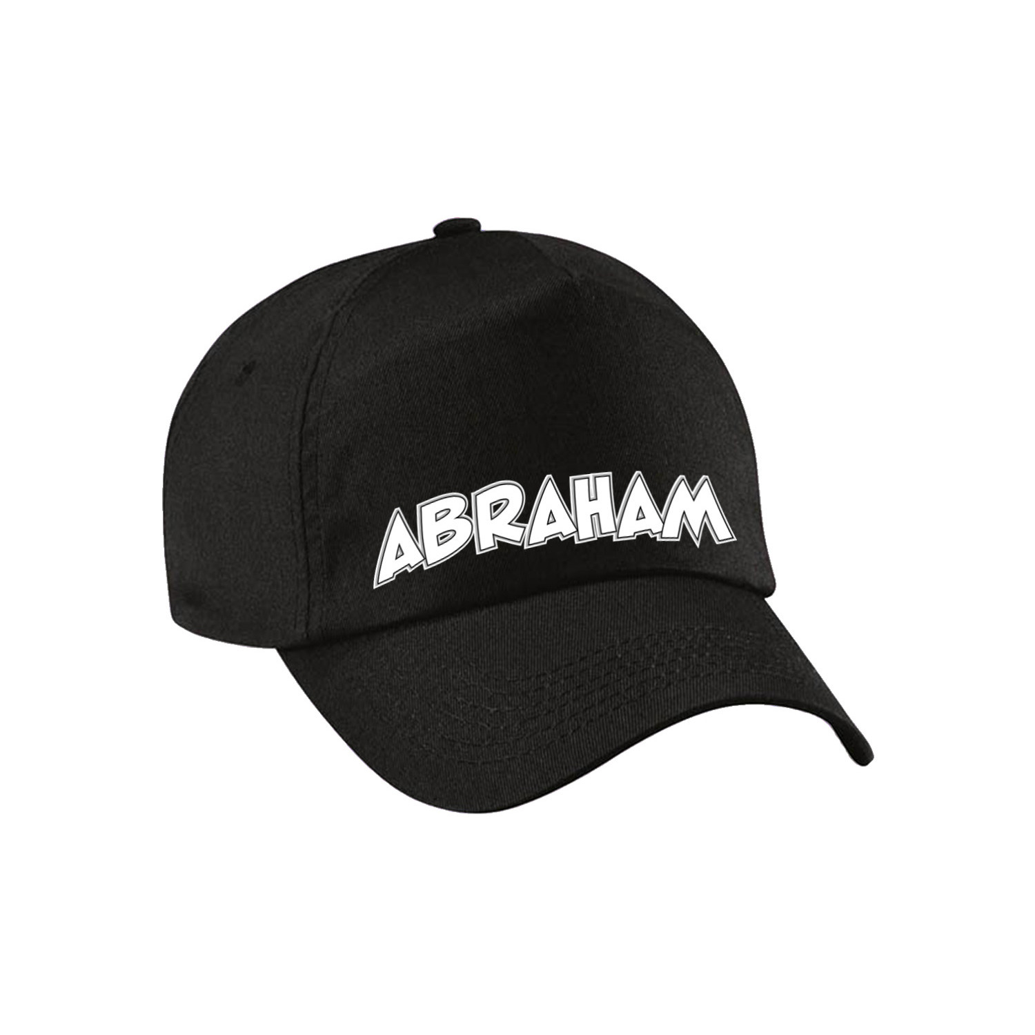 Cadeau pet-cap voor heren Abraham zwart vijftig-50 jaar verjaardag