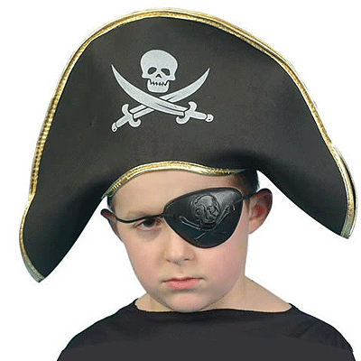 Verkleedset kinderen - Piraten set - Hoed met accessoires