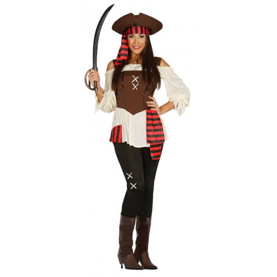Carnavalskleding piraat dame plus size