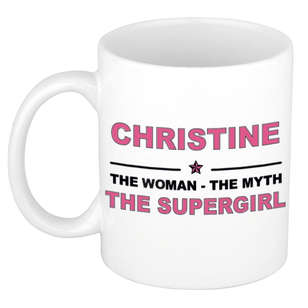 Christine The woman, The myth the supergirl collega kado mokken-bekers 300 ml