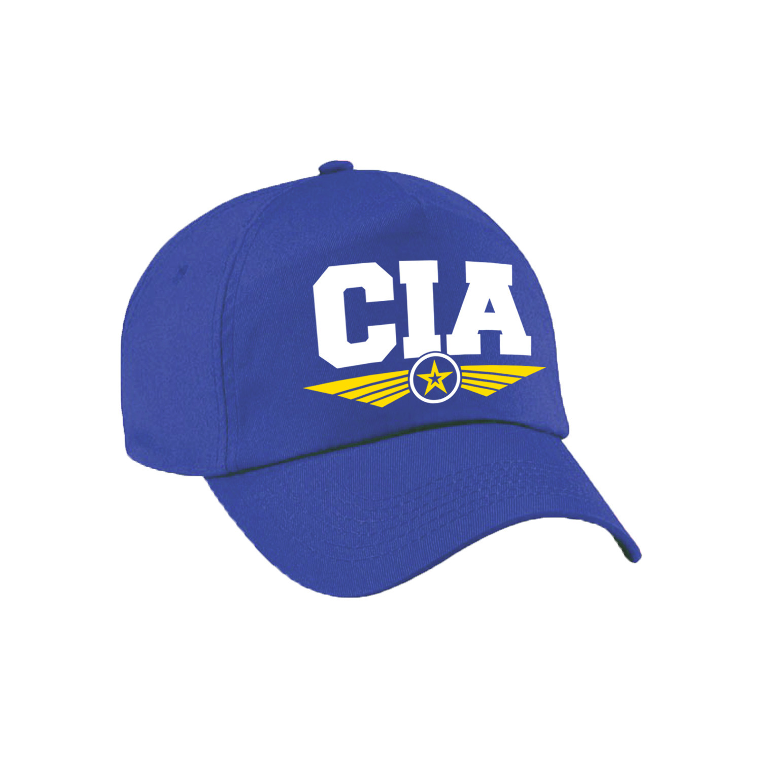 CIA agent tekst pet - baseball cap blauw voor kinderen