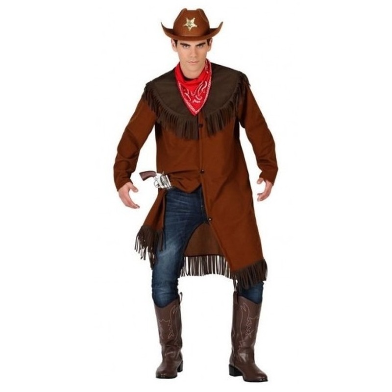 Cowboy-Western jas verkleed kostuum voor heren