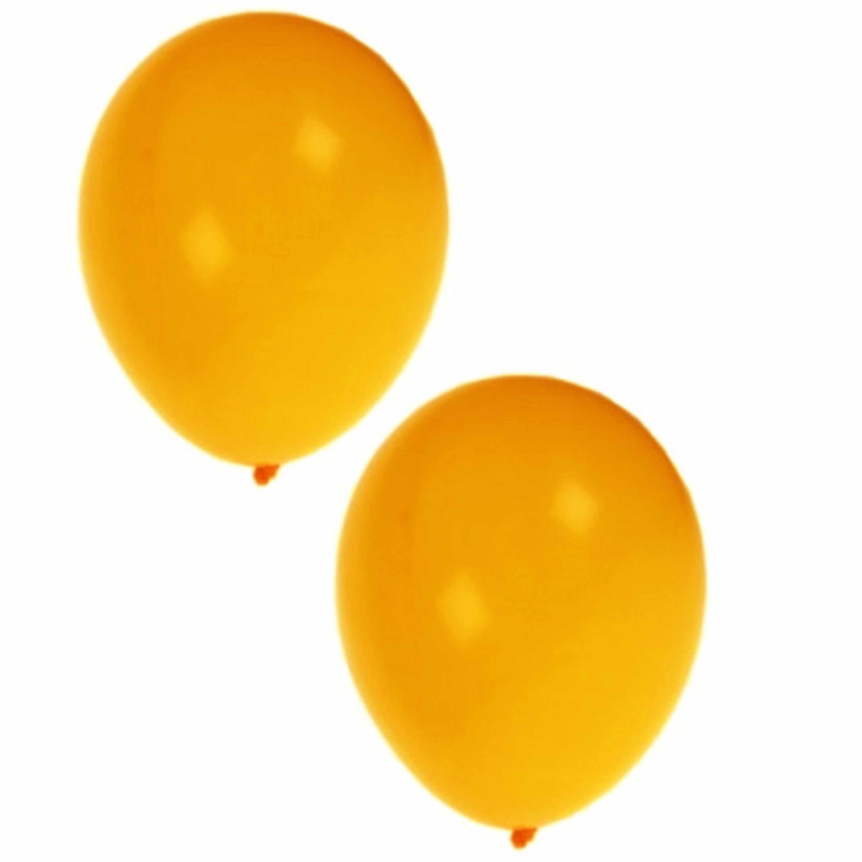 Decoratie ballonnen geel 300 stuks
