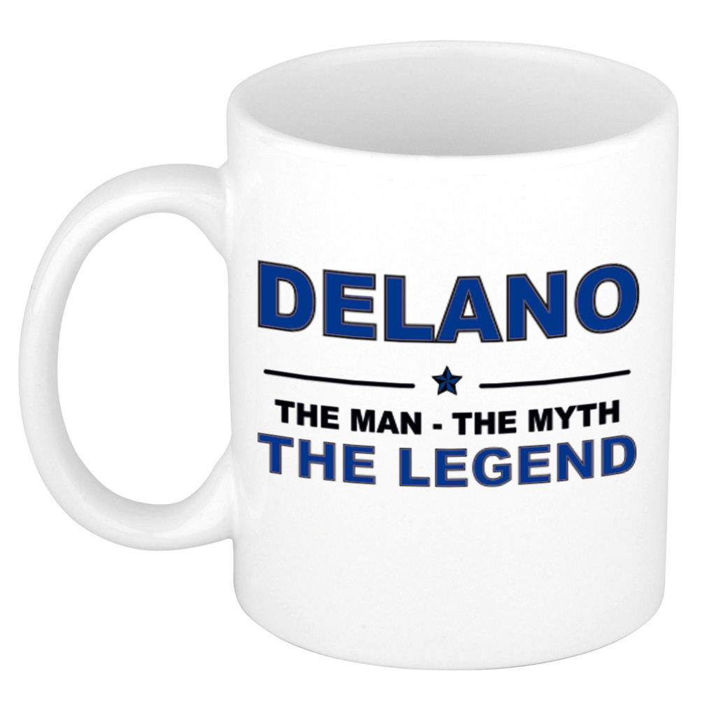 Delano The man, The myth the legend collega kado mokken-bekers 300 ml