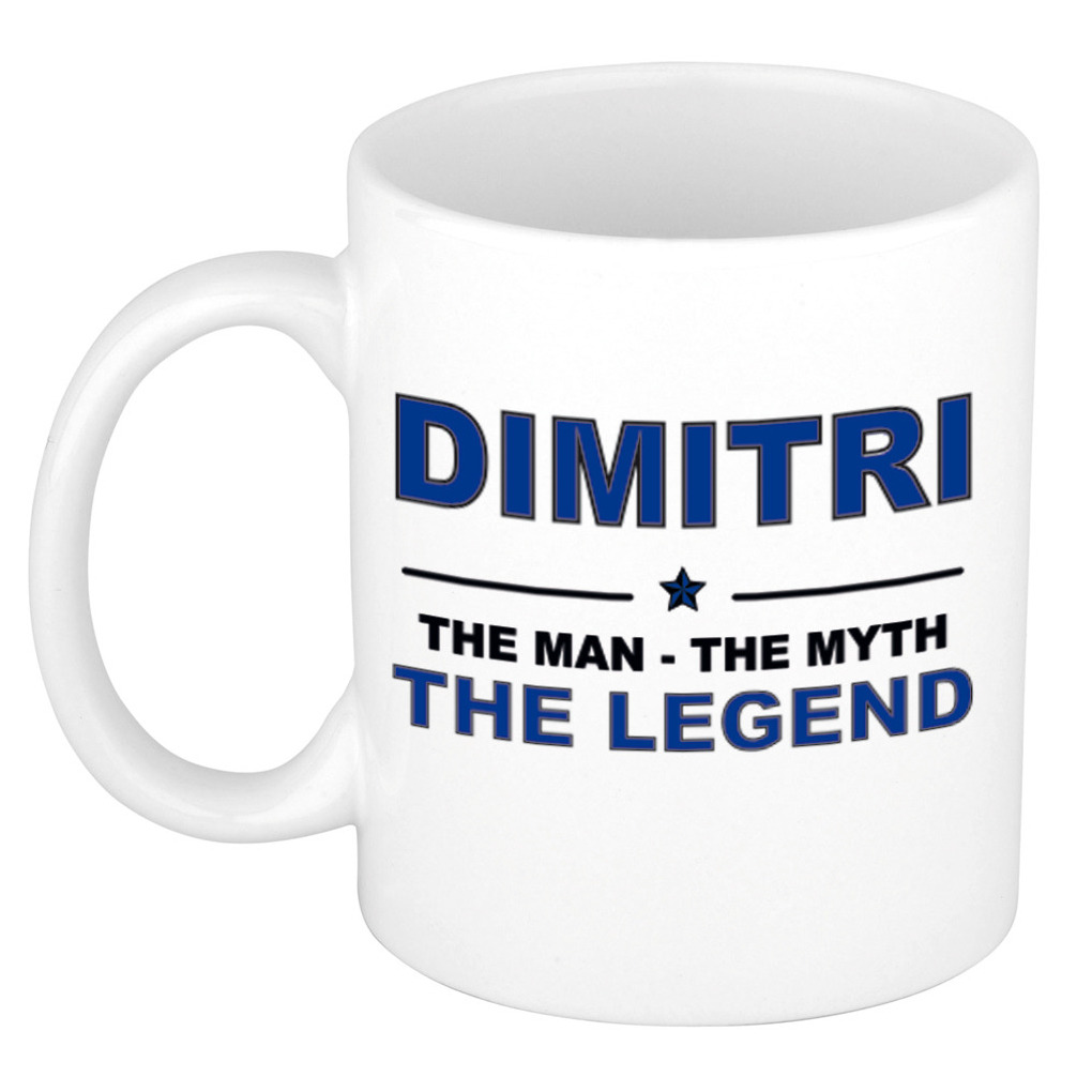 Dimitri The man, The myth the legend collega kado mokken-bekers 300 ml