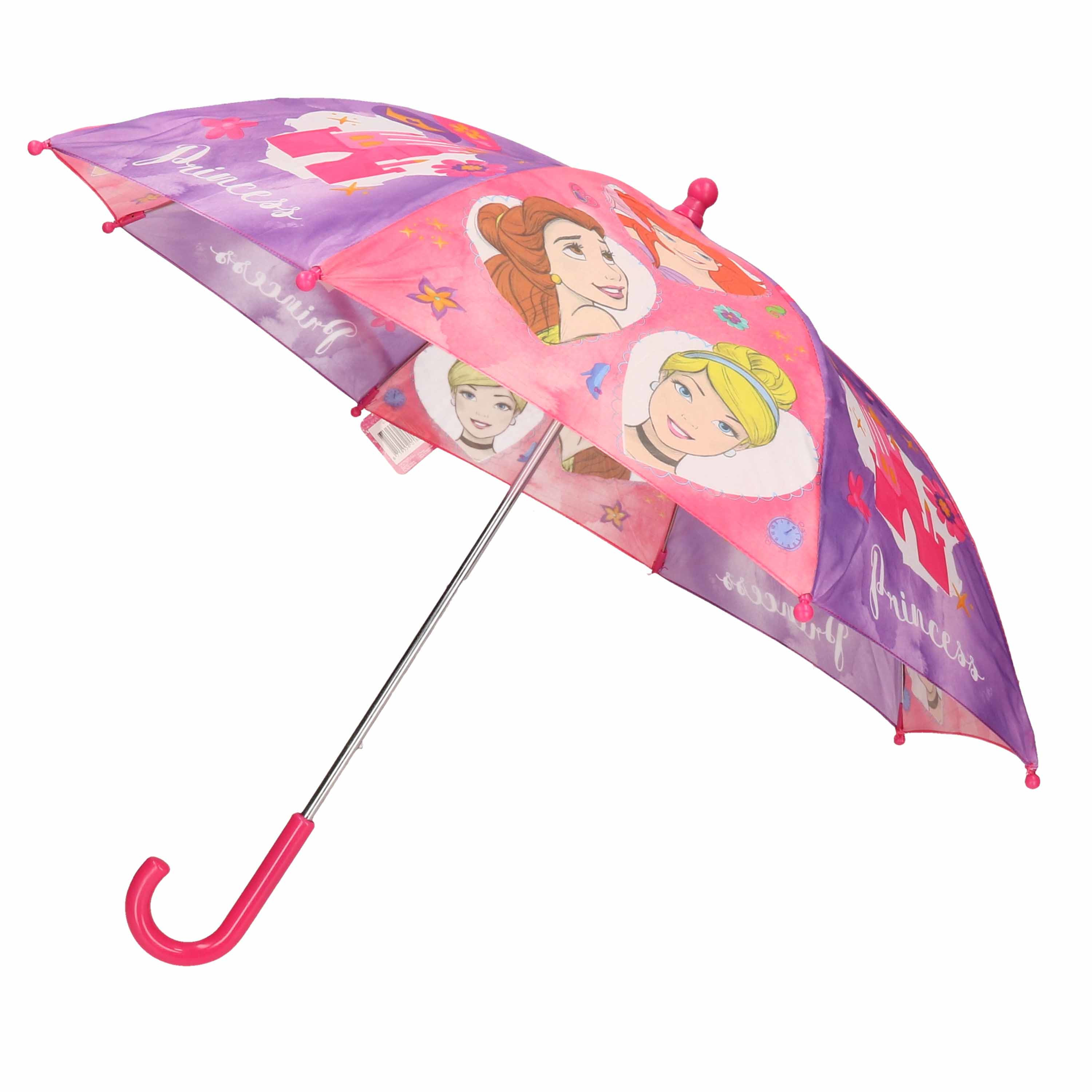 Disney Princess paraplu roze/lila voor kinderen 65 cm