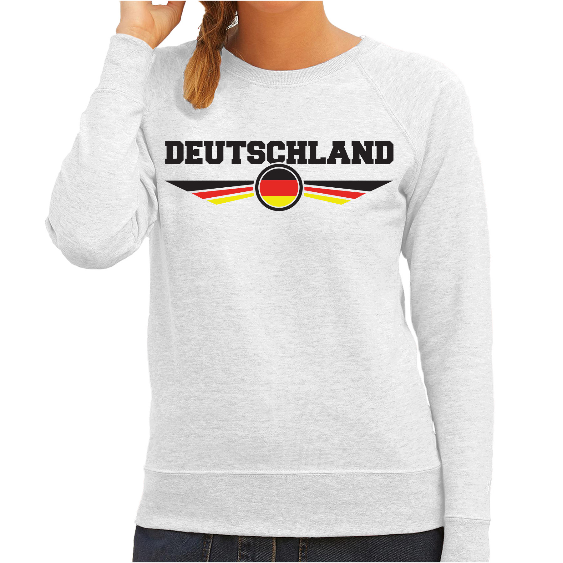 Duitsland - Deutschland landen sweater grijs dames
