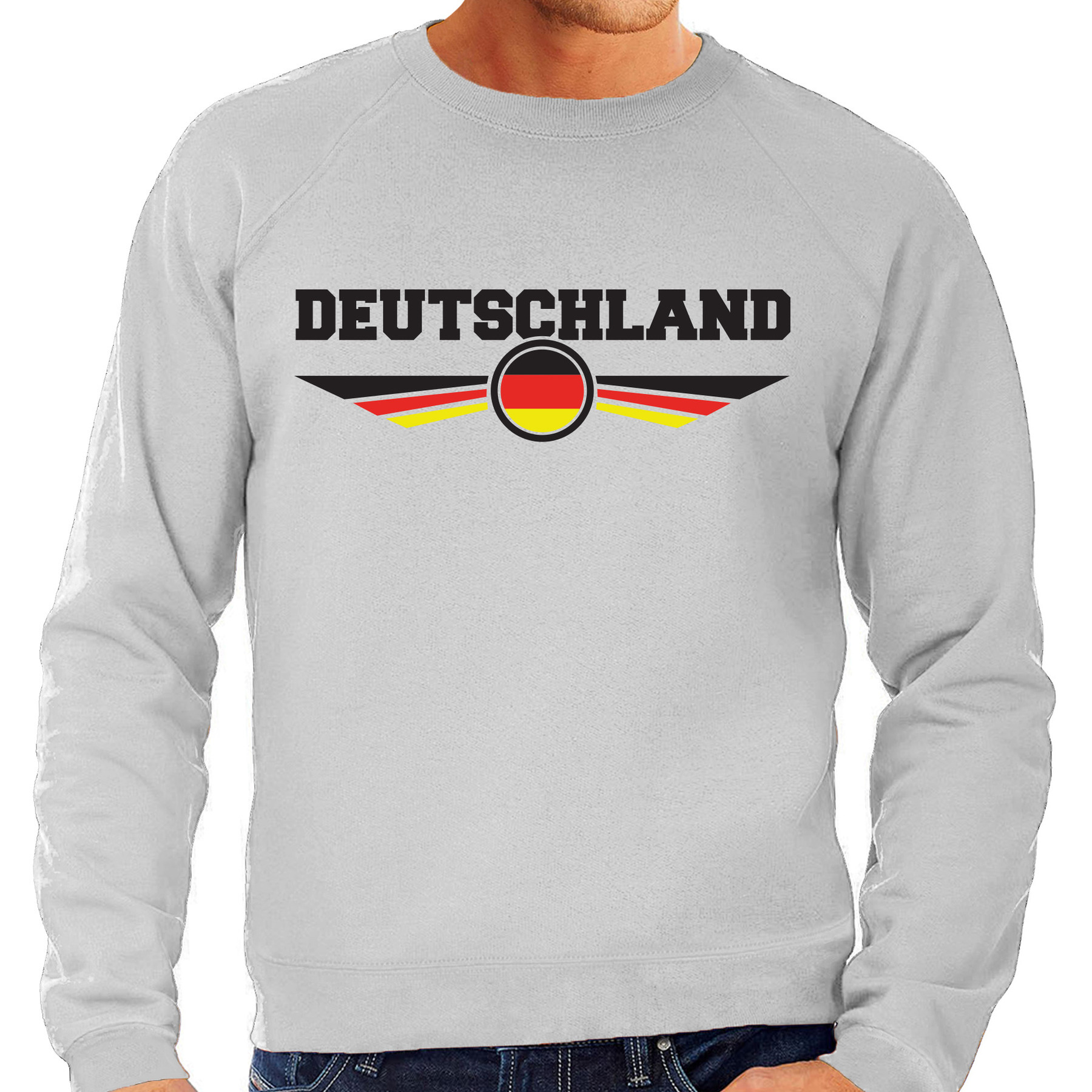 Duitsland - Deutschland landen sweater - trui grijs heren