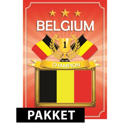 EK-WK Belgie feestartikelen pakket