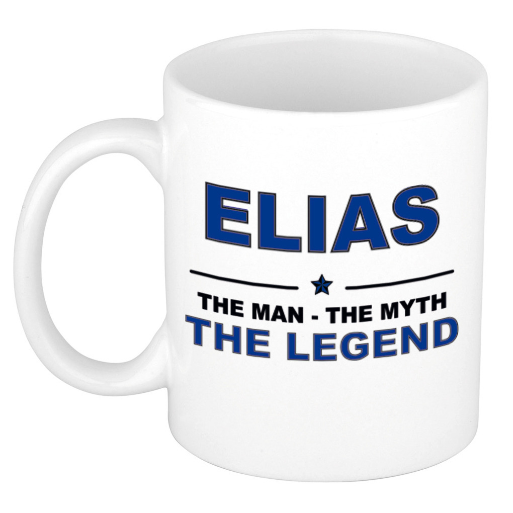 Elias The man, The myth the legend collega kado mokken-bekers 300 ml