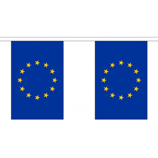 Europa vlaggenlijn van stof 3 m