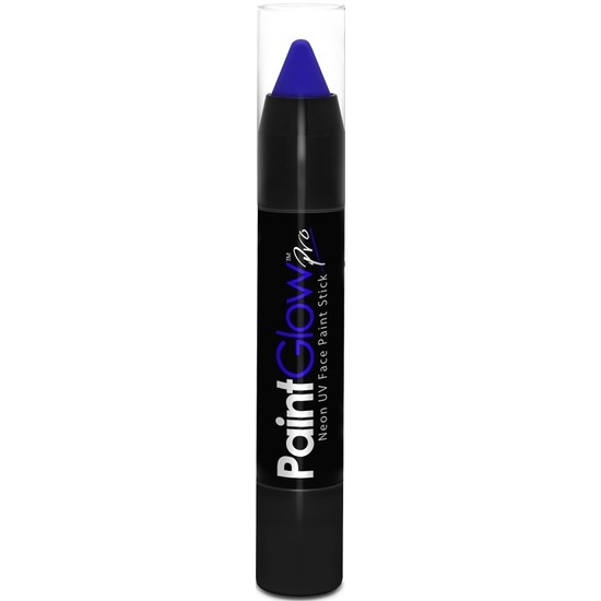 Face paint stick neon blauw UV-blacklight 3,5 gram schmink-make-up stift-potlood