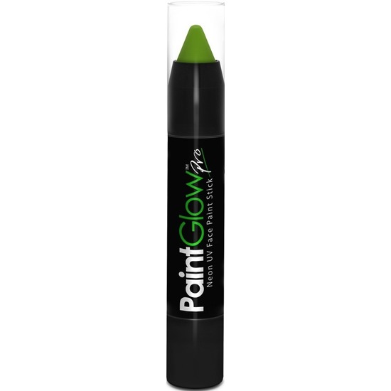 Face paint stick neon groen UV-blacklight 3,5 gram schmink-make-up stift-potlood