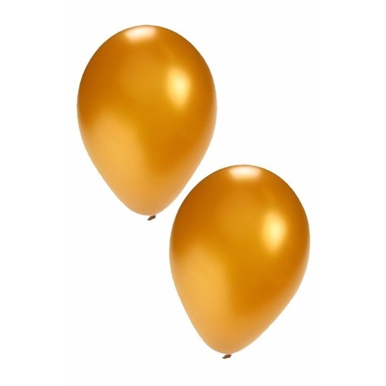 Feestartikelen 50x gouden ballonnen