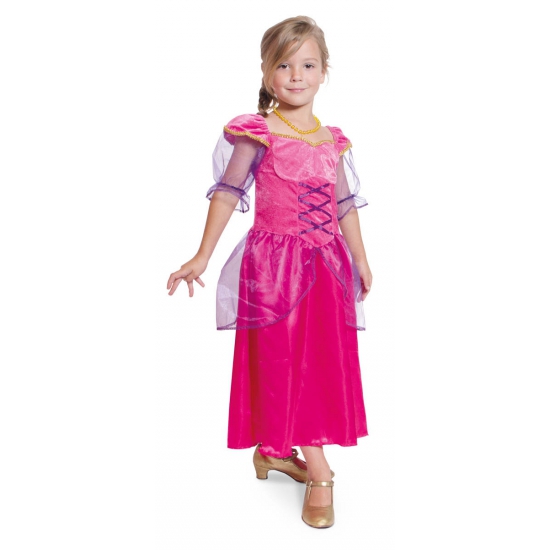 Fuchsia roze prinsessen jurk meisjes