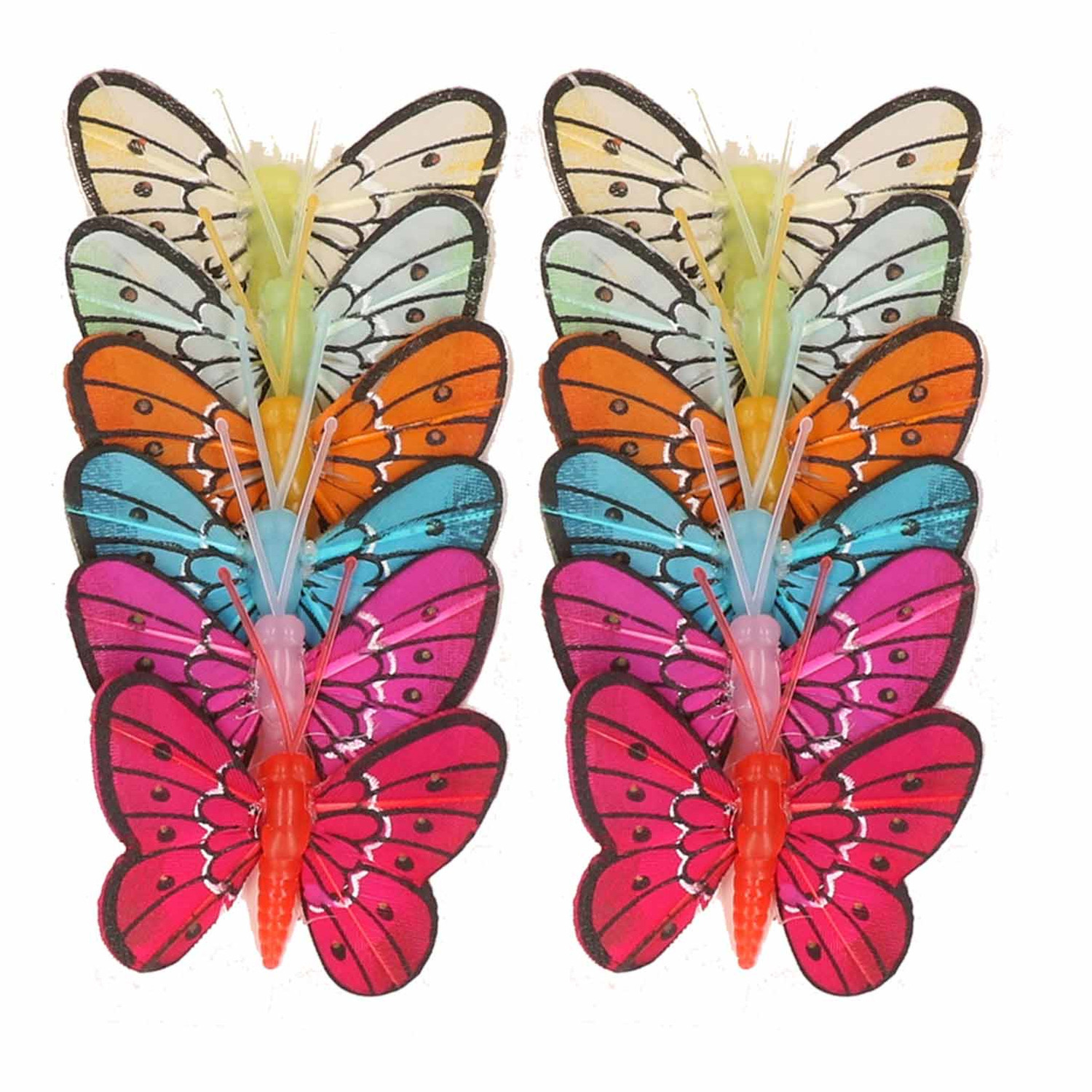 Gekleurde vlindertjes decoratie