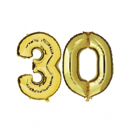 Gouden opblaasbare 30 folie ballonnen