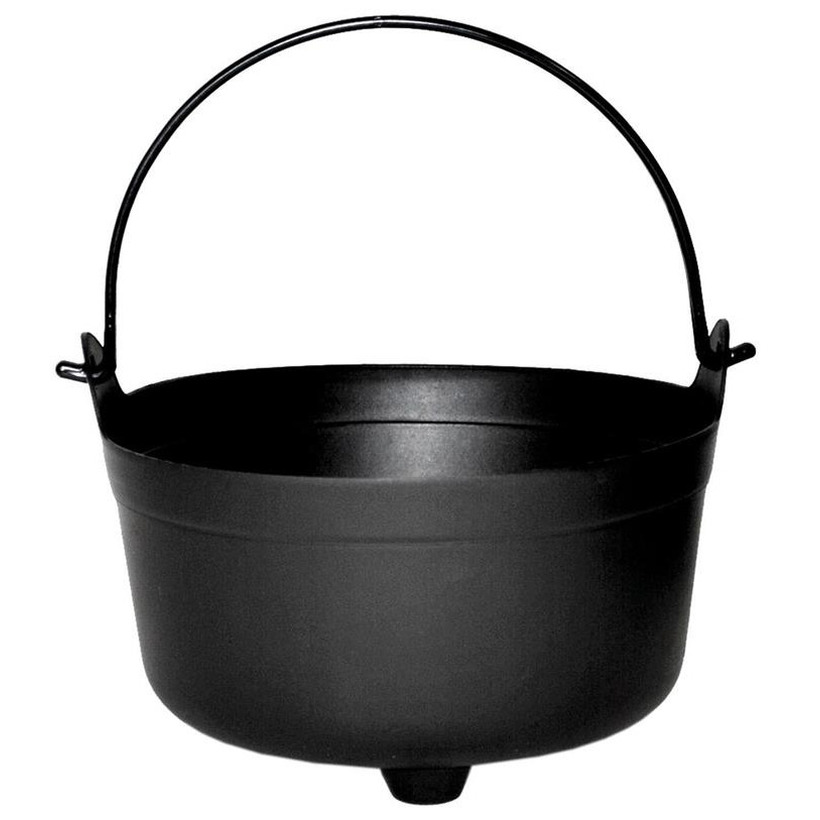 Heksenketel/kookpot zwart kunststof 24 cm