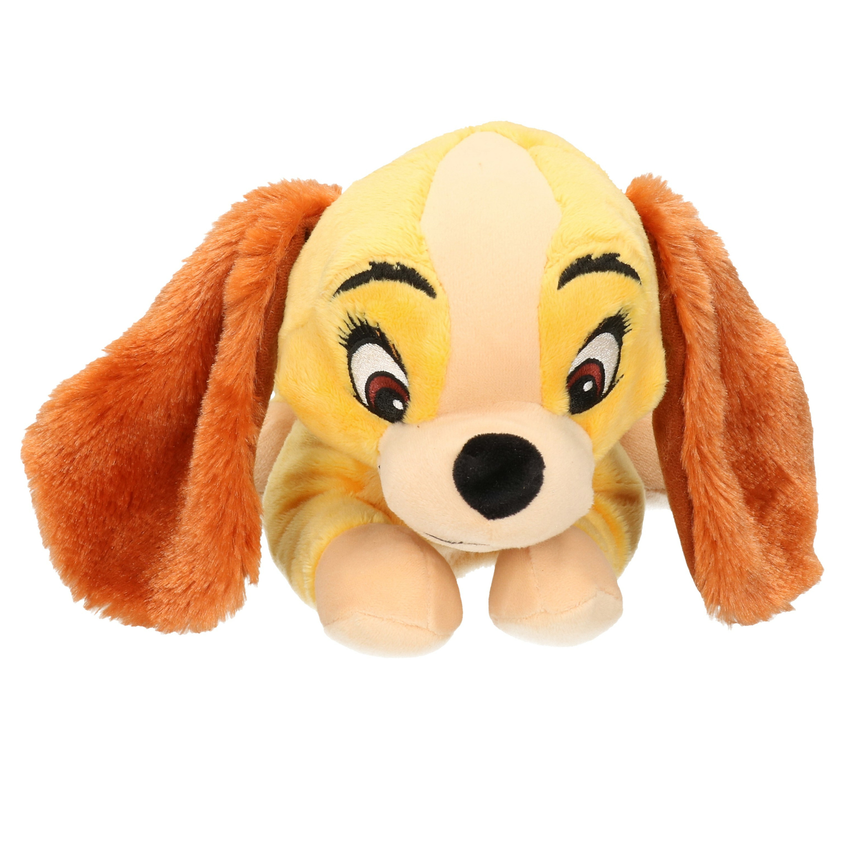 Honden speelgoed artikelen Disney Lady hond knuffelbeest bruin 25 cm