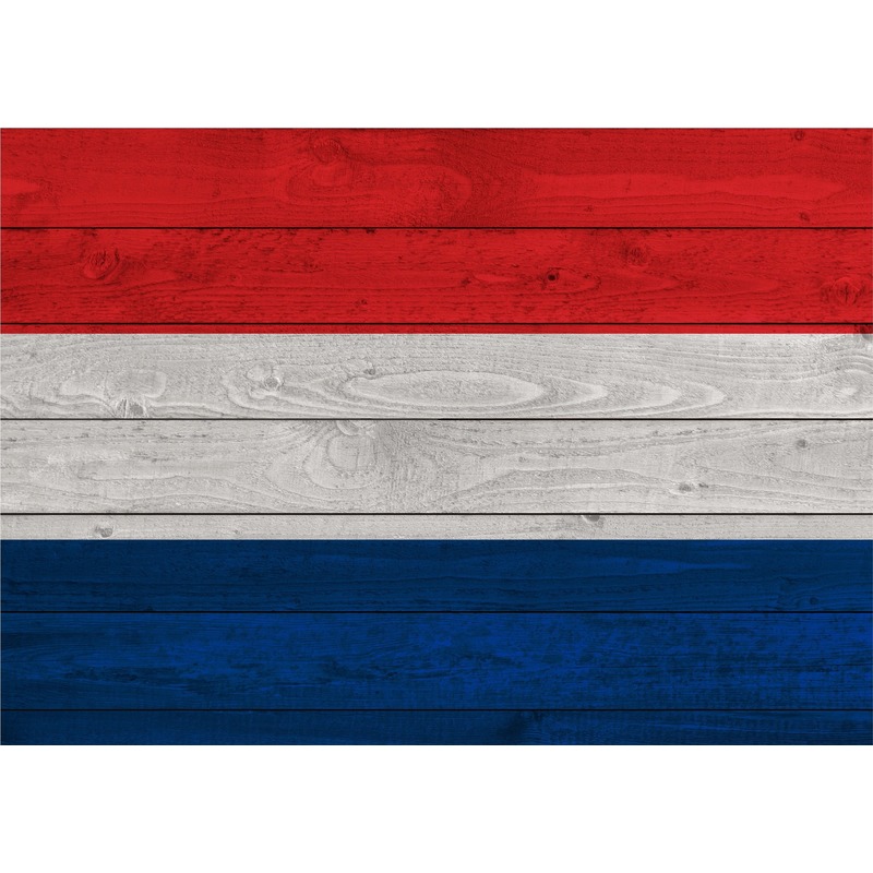 Horizontale vlag poster Holland 84 cm