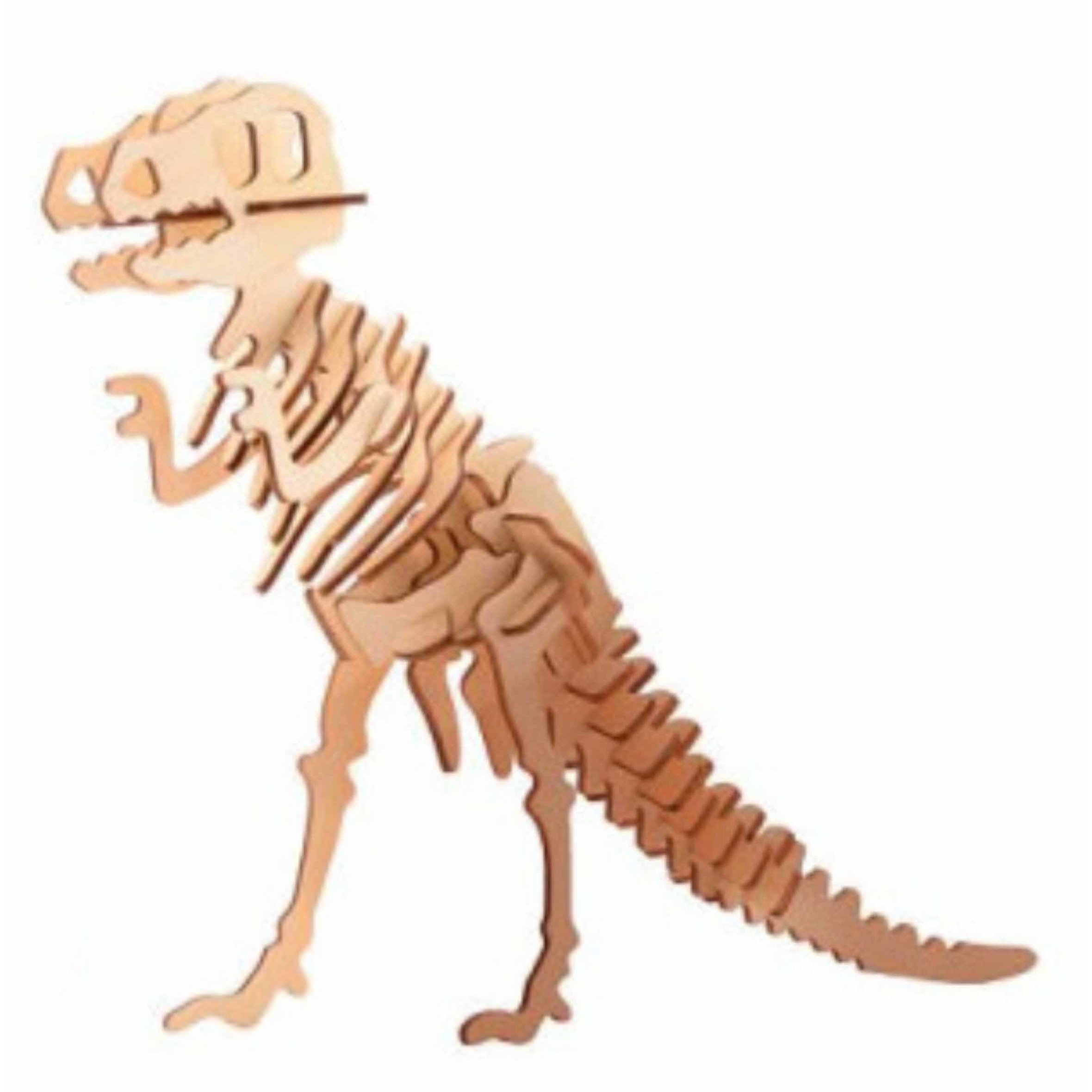 Houten 3D puzzel dinosaurus Tyrannosaurus Rex 21 cm