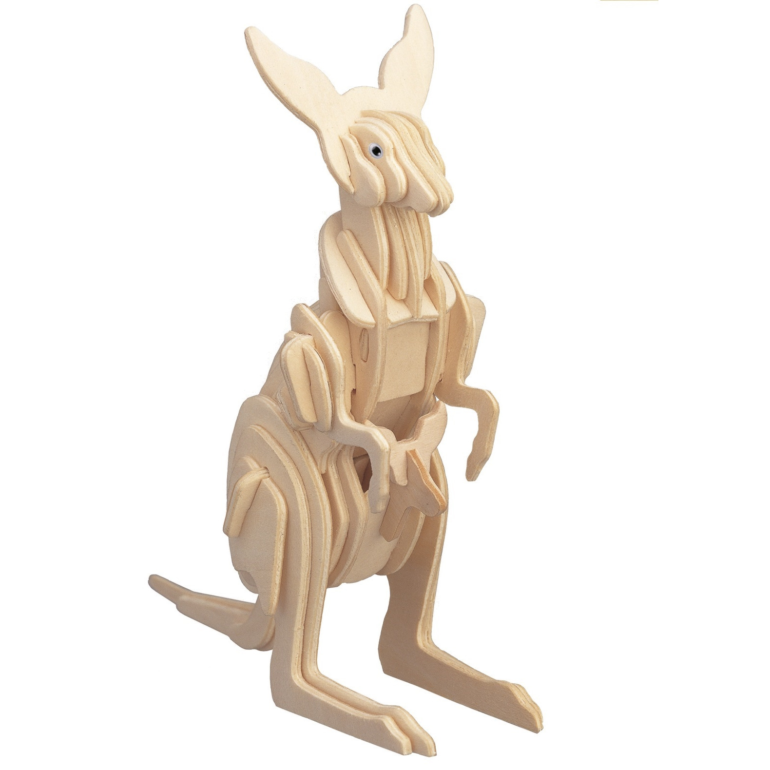 Houten 3D puzzel kangoeroe 23 cm