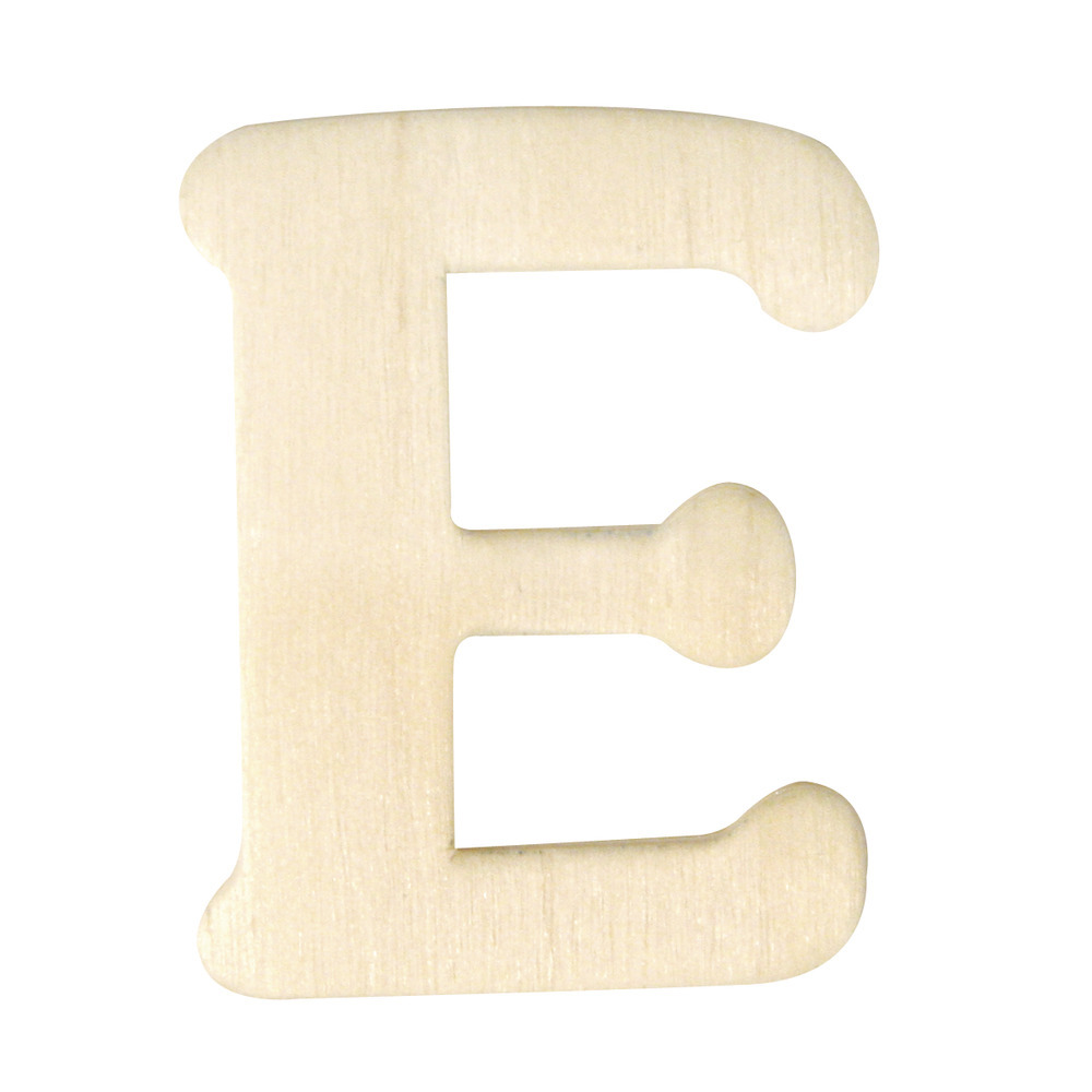 Houten namen letter E 4 cm