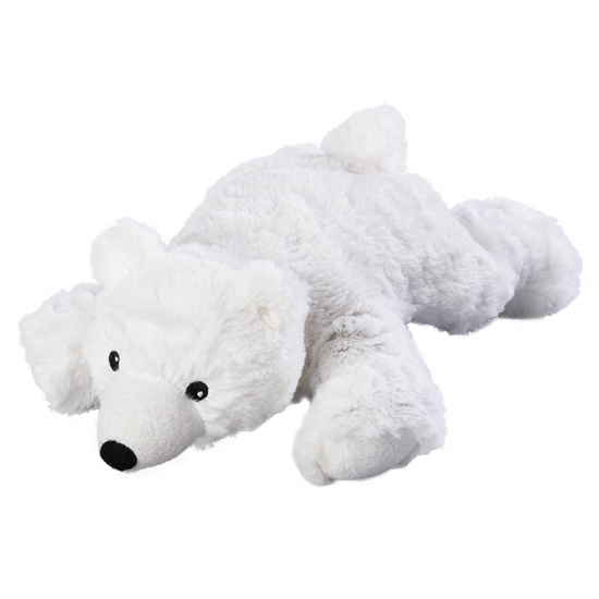 Ijsberen speelgoed artikelen opwarmbare ijsbeer knuffelbeest wit 30 cm