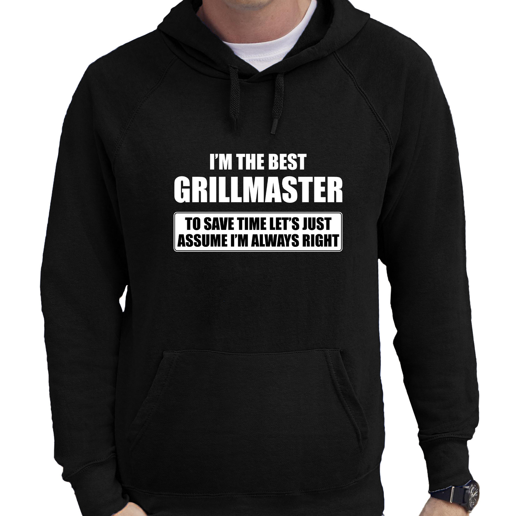 I'm the best grillmaster hoodie zwart heren De beste grillmaster cadeau