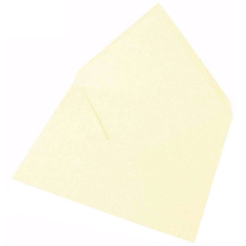Ivoor kleur onbedrukte wenskaart enveloppen 5x