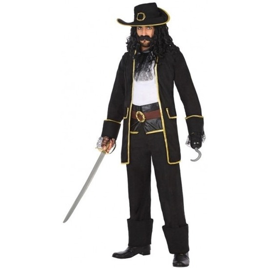 Kapitein piraat Thomas verkleed pak-kostuum voor heren